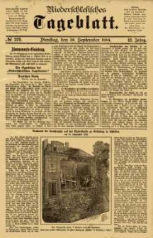 Niederschlesisches Tageblatt, no 229 (Dienstag, den 30. September 1884)