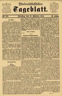 Niederschlesisches Tageblatt, no 247 (Dienstag, den 21. Oktober 1884)