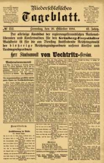 Niederschlesisches Tageblatt, no 252 (Sonntag, den 26. Oktober 1884)