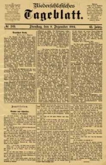 Niederschlesisches Tageblatt, no 289 (Dienstag, den 9. Dezember 1884)