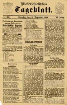 Niederschlesisches Tageblatt, no 300 (Sonntag, den 21. Dezember 1884)