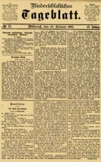 Niederschlesisches Tageblatt, no 23 (Mittwoch, den 28. Januar 1885)