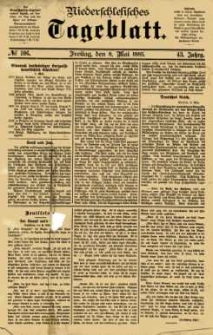Niederschlesisches Tageblatt, no 106 (Freitag, den 8. Mai 1885)