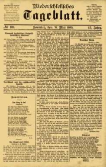 Niederschlesisches Tageblatt, no 108 (Sonntag, den 10. Mai 1885)