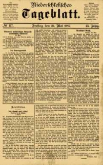 Niederschlesisches Tageblatt, no 117 (Freitag, den 22. Mai 1885)