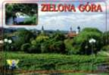 Zielona G&oacute;ra; Panorama miasta z winnego wzg&oacute;rza. Palmiarnia