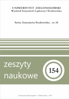 Zeszyty Naukowe Uniwersytetu Zielonogórskiego: Inżynieria Środowiska, Tom 34