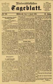 Niederschlesisches Tageblatt, no 126 (Mittwoch, den 3. Juni 1885)
