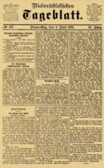 Niederschlesisches Tageblatt, no 127 (Donnerstag, den 4. Juni 1885)