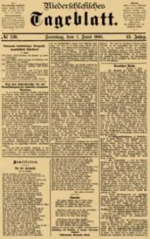 Niederschlesisches Tageblatt, no 130 (Sonntag, den 7. Juni 1885)