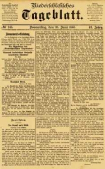 Niederschlesisches Tageblatt, no 146 (Donnerstag, den 25. Juni 1885)