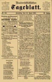 Niederschlesisches Tageblatt, no 148 (Sonntag, den 28. Juni 1885)