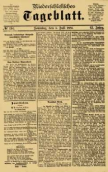 Niederschlesisches Tageblatt, no 154 (Sonntag, den 5. Juli 1885)