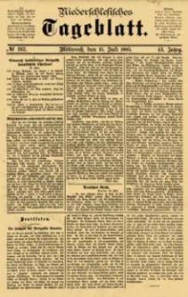 Niederschlesisches Tageblatt, no 162 (Mittwoch, den 15. Juli 1885)