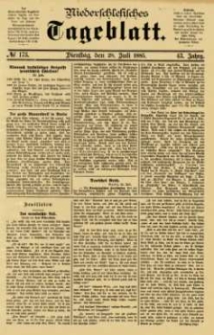 Niederschlesisches Tageblatt, no 173 (Dienstag, den 28. Juli 1885)