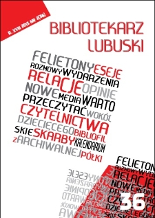 Bibliotekarz Lubuski. R. 18, 2013, nr 2 (36)