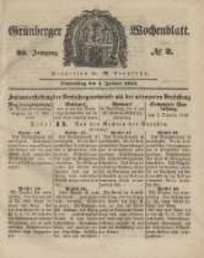 Grünberger Wochenblatt, No. 2. (4. Januar 1849).