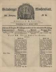 Grünberger Wochenblatt, No. 4. (11. Januar 1849).