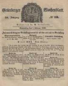 Grünberger Wochenblatt, No. 10. (1. Februar 1849).