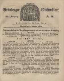 Grünberger Wochenblatt, No. 11. (5. Februar 1849).