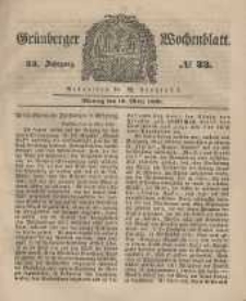 Grünberger Wochenblatt, No.23. (19. März 1849).
