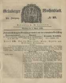 Grünberger Wochenblatt, No. 27. (2. April 1849).