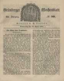 Grünberger Wochenblatt, No. 30. (12. April 1849).