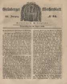 Grünberger Wochenblatt, No. 34. (26. April 1849).