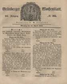 Grünberger Wochenblatt, No. 35. (30. April 1849).