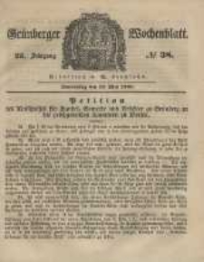 Grünberger Wochenblatt, No. 38. (10. Mai 1849).