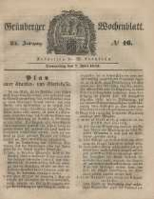 Grünberger Wochenblatt, No. 46. (7. Juni 1849).