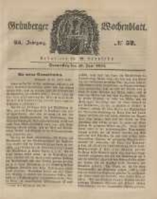 Grünberger Wochenblatt, No. 52. (28. Juni 1849).