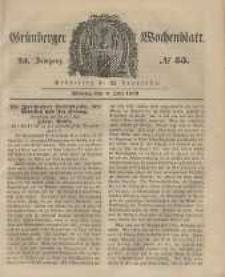 Grünberger Wochenblatt, No. 55. (9. Juli 1849).
