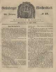 Grünberger Wochenblatt, No. 57. (16. Juli 1849).