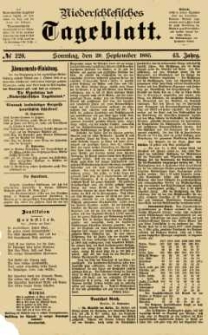 Niederschlesisches Tageblatt, no 220 (Sonntag, den 20. September 1885)