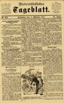Niederschlesisches Tageblatt, no 232 (Sonntag, den 4. Oktober 1885)