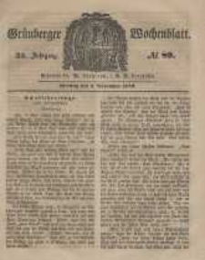 Grünberger Wochenblatt, No. 89. (5. November 1849).