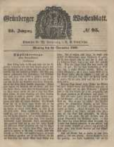Grünberger Wochenblatt, No. 95. (26. November 1849).