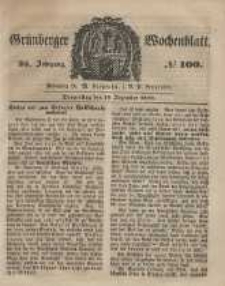 Grünberger Wochenblatt, No. 100. (13. December 1849).
