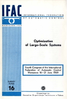 Optimization of Large-Scale Systems = Optymalizacja wielkich systemów (16)