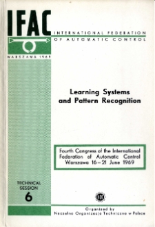 Learning Systems and Pattern Recognition = Układy uczące się i rozpoznawanie obraz&oacute;w (6)