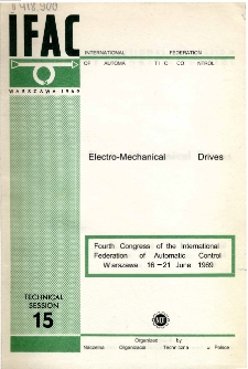 Electro-Mechanical Drives = Napędy elektromechaniczne (15)