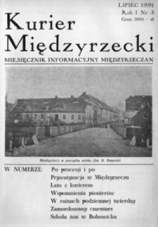 Kurier Międzyrzecki. Miesięcznik Informacyjny Międzyrzeczan, nr 5 (lipiec 1991 r.)