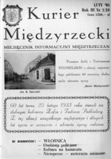 Kurier Międzyrzecki. Miesięcznik Informacyjny Międzyrzeczan, nr 2 (luty 1993 r.)