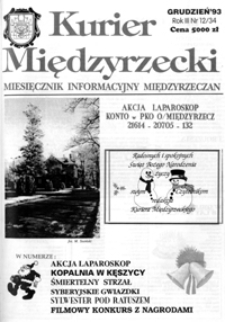 Kurier Międzyrzecki. Miesięcznik Informacyjny Międzyrzeczan, nr 12 (grudzień 1993 r.)