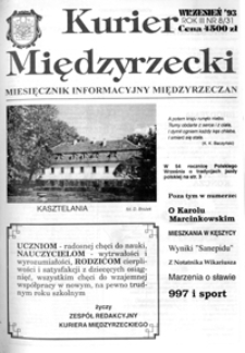 Kurier Międzyrzecki. Miesięcznik Informacyjny Międzyrzeczan, nr 9 (wrzesień 1993 r.)