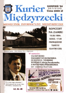 Kurier Międzyrzecki. Miesięcznik Informacyjny Międzyrzeczan, nr 8 (sierpień 1994 r.)