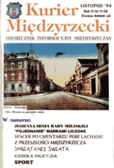 Kurier Międzyrzecki. Miesięcznik Informacyjny Międzyrzeczan, nr 11 (listopad 1994 r.)