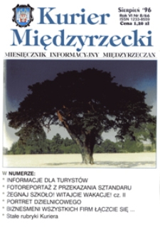 Kurier Międzyrzecki. Miesięcznik Informacyjny Międzyrzeczan, nr 8 (sierpień 1996 r.)