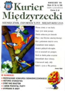Kurier Międzyrzecki. Miesięcznik Informacyjny Międzyrzeczan, nr 4 (kwiecień 1999 r.)